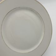 9 antique dessert plates white and gold porcelain from limoges william guerin - circa 1900