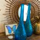 Carafe Empoli bleue turquoise