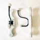 Antique metal and porcelain coat hooks, painted wooden support