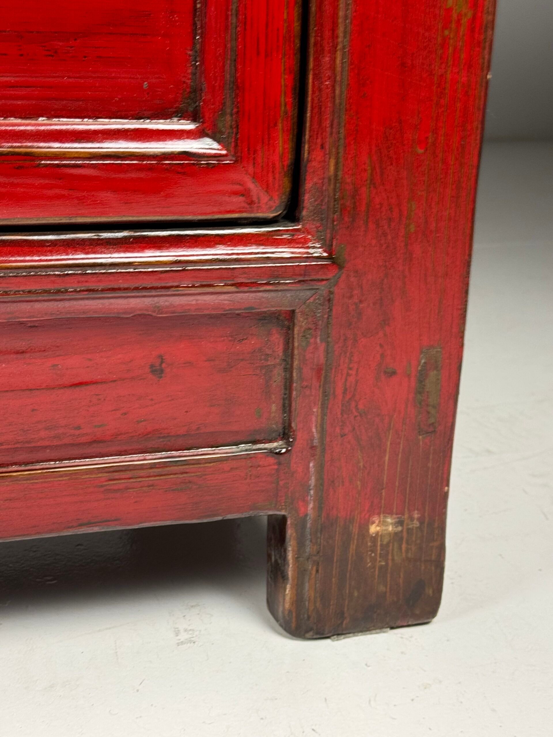 Chinese sideboard red
