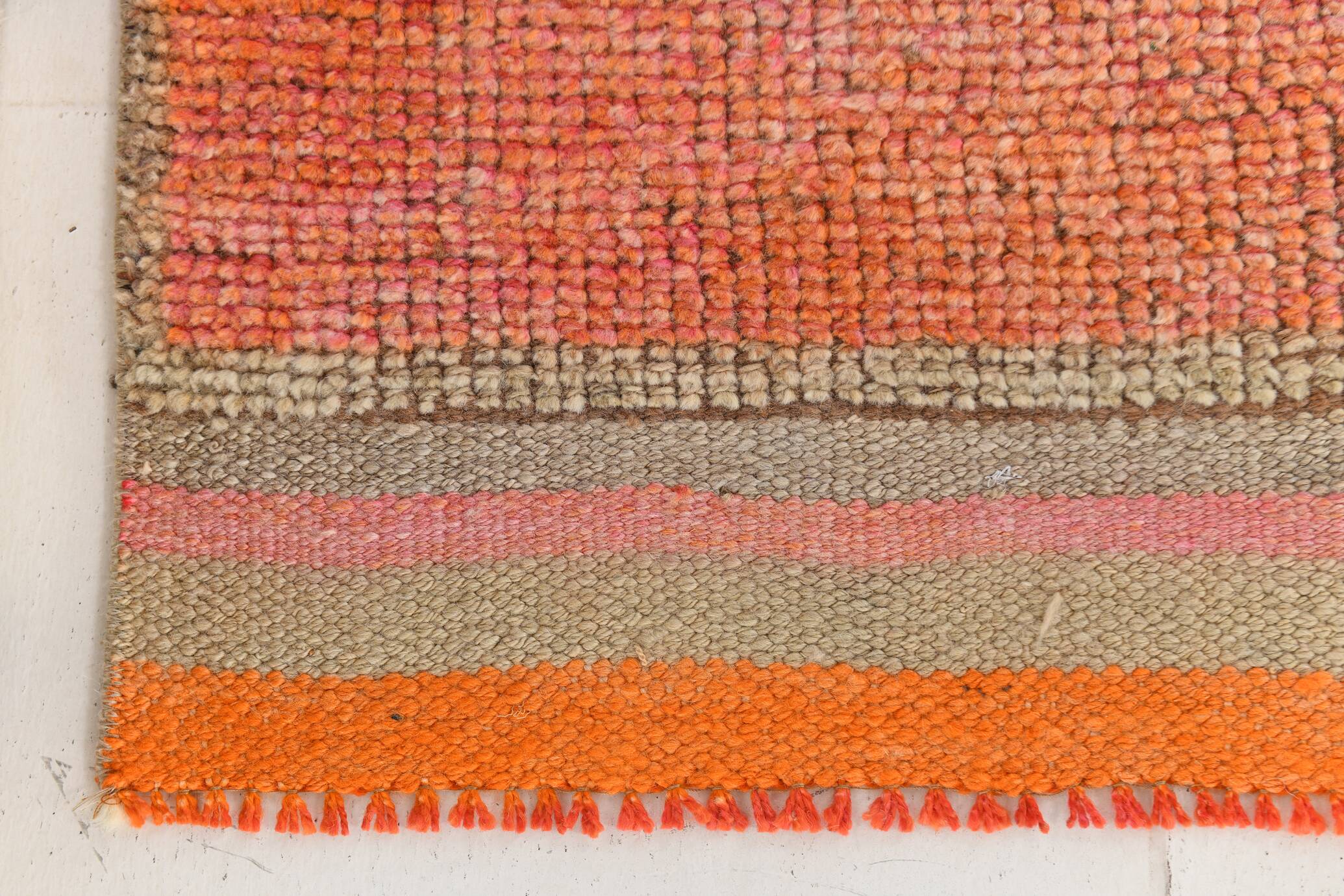 Multicolor Narrow Rug, 93x325Cm Turkish Orientel Runner, 3x11 Handwoven Rug