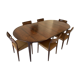 Mle 38 rio rosewood dining table by Henry Rosengren Hansen and 6 matching chairs