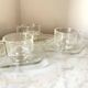 1 Joe Colombo “Arno” Coffee Cup & Saucer – Vintage Italian Modern Glass