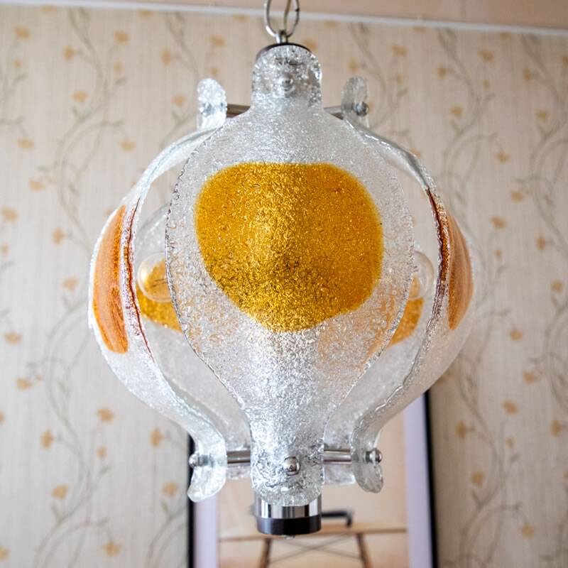 Murano glass pendant by Mazzega, Italy 1970s