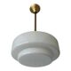Lustre Art Déco opaline style Bauhaus