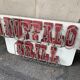 Buffalo Grill sign plate with neon