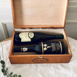 Wine crate wooden box with lid