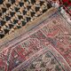 Vintage Indian Carpet Seraband handmade 65cm x 125cm 1970s, 1C801