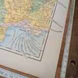 Printed in 1900, map of economic France.