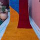 Handmade traditional pure wool carpet for the hallway, size 75x300 cm.