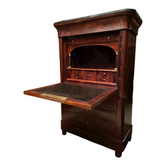 Mahogany secretary with Louis-Philippe period secret drawers