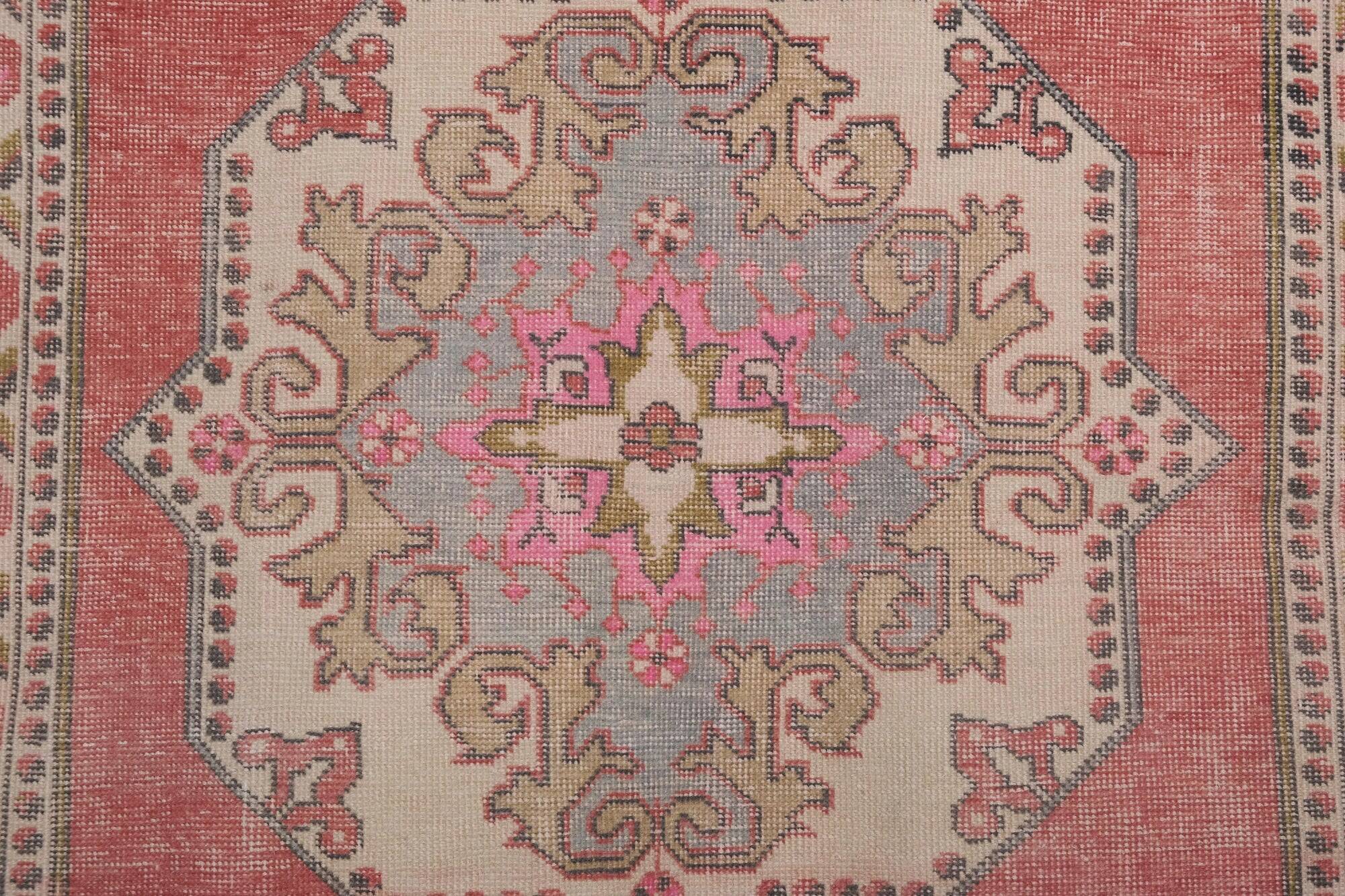 Vintage Turkish handmade rug 129x213 cm