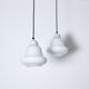 Opaline Glass Ceiling Lamps, Denmark, 1940-50s