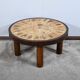 Small Salon Table in Ceramic by Vallauris, signed R.Capron, Collection Les Herbiers - 1960