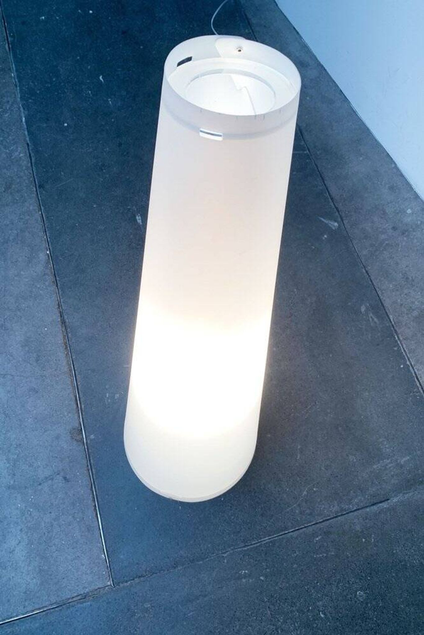 Italian postmodern cone floor lamp by Emporium