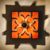 Set of 2 Fat Lava  wall sconces, 1970s