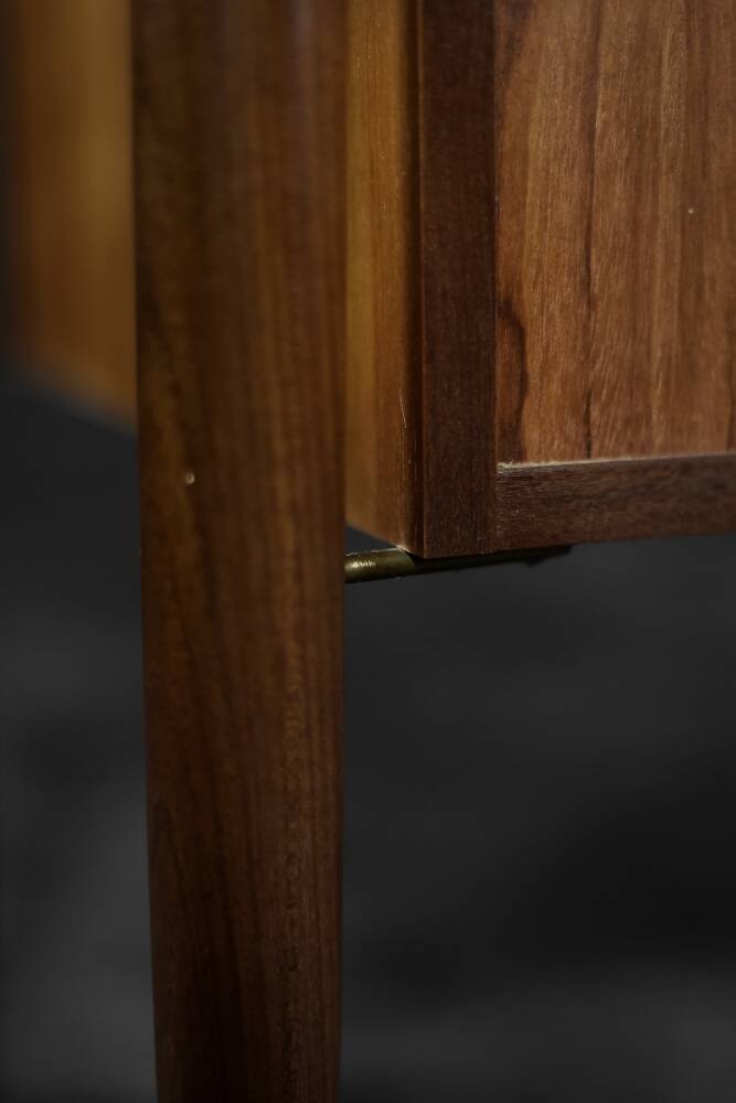 Classic vintage Scandinavian modern teak wood desk with drawers, 1960s