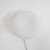 Milk glass ceiling or wall light by Glasshutte Limburg, Germany 1970's