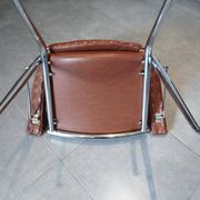 Folding chair attributed to A. Monpoix, modernist design, mid-century, vintage.
