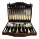 Corona Sheffield Stainless Steel Cutlery Set, 38 Pieces, Cream Bone-Effect