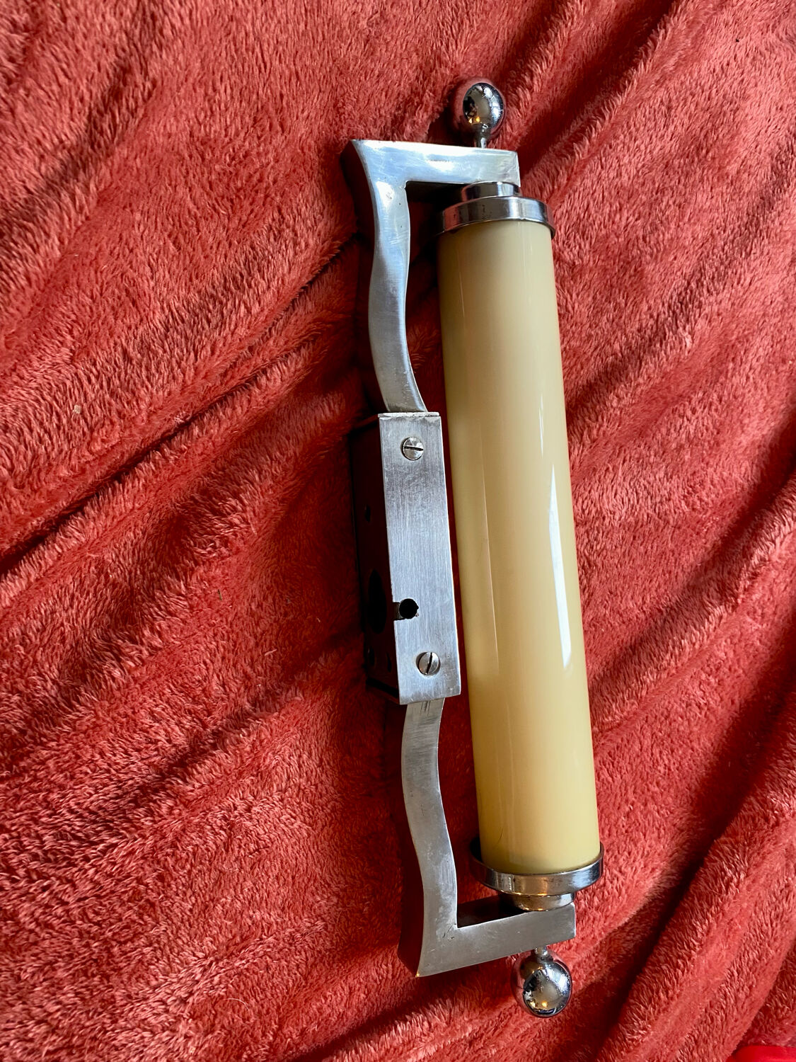 Bahaus chrome wall lamp