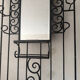 Wrought iron coat rack