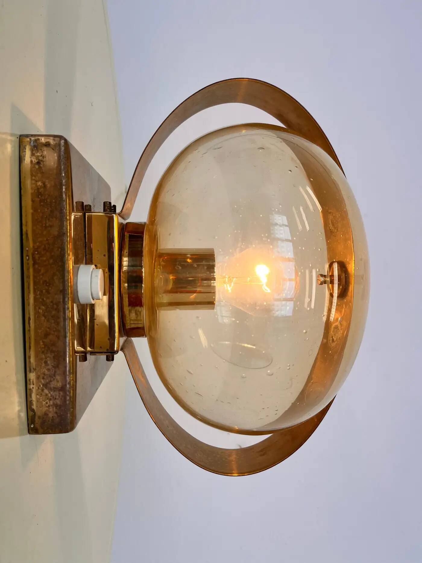 Preciosa gold wall lamp or table lamp / Kamenický Šenov, 1970s