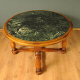 Table basse scandinave avec plateau en marbre