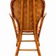 Ensemble de jardin vintage en rotin tressé –table ronde et 4 fauteuils