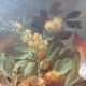 Framed flower bouquet tableau, 19th century.