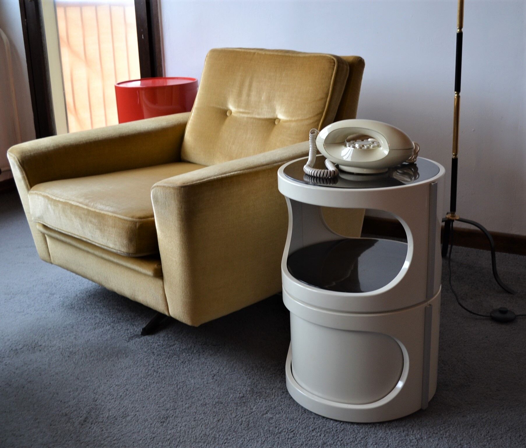 Table Guéridon Design Flair for Prisunic Vintage 70s