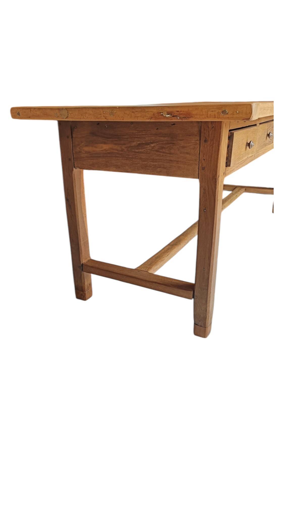 Table de ferme en chêne - Rénovée