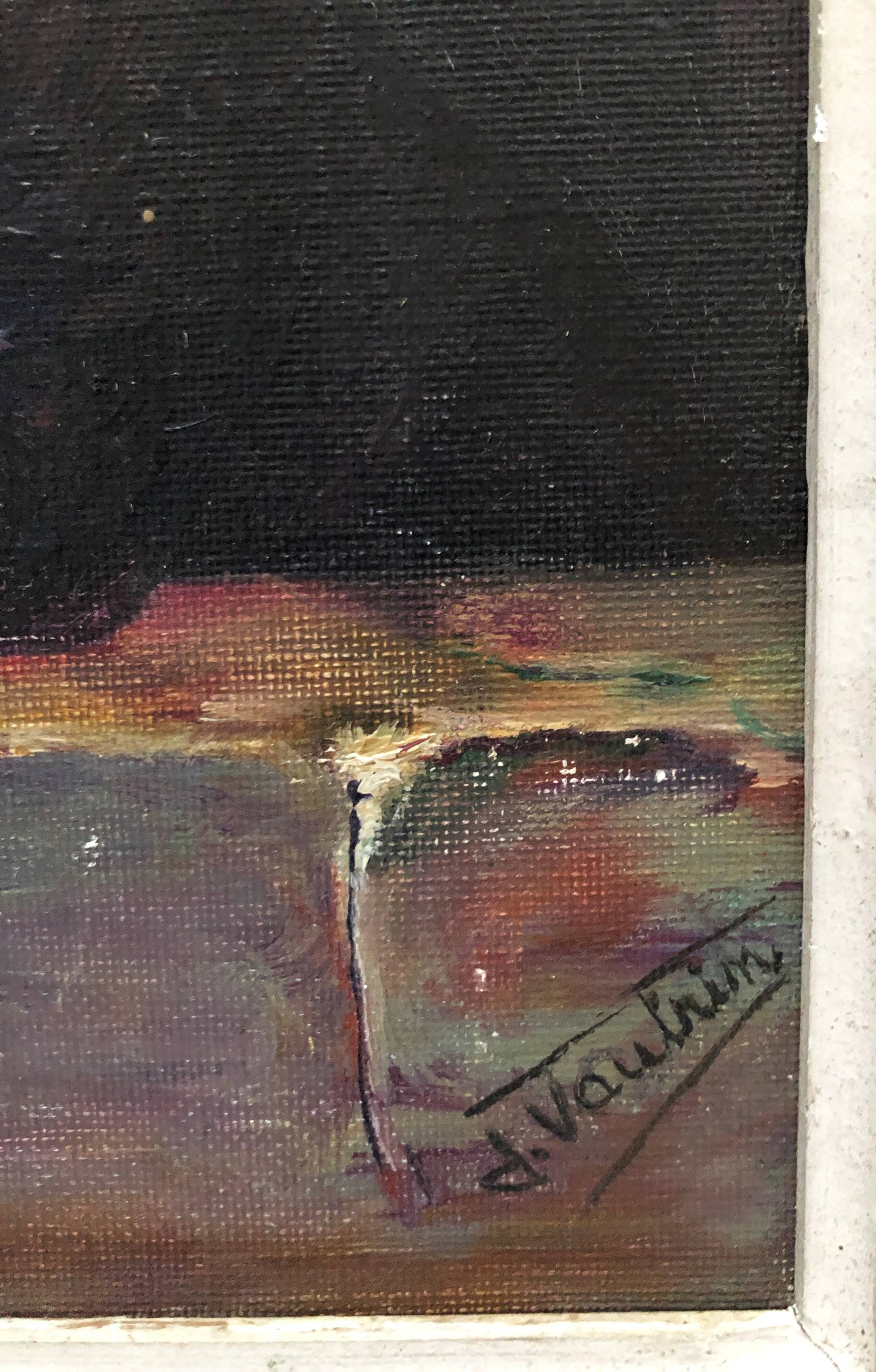 Oil on canvas: The Cherry Boy