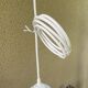 Opaline pendant lamp-Bird decoration-60s