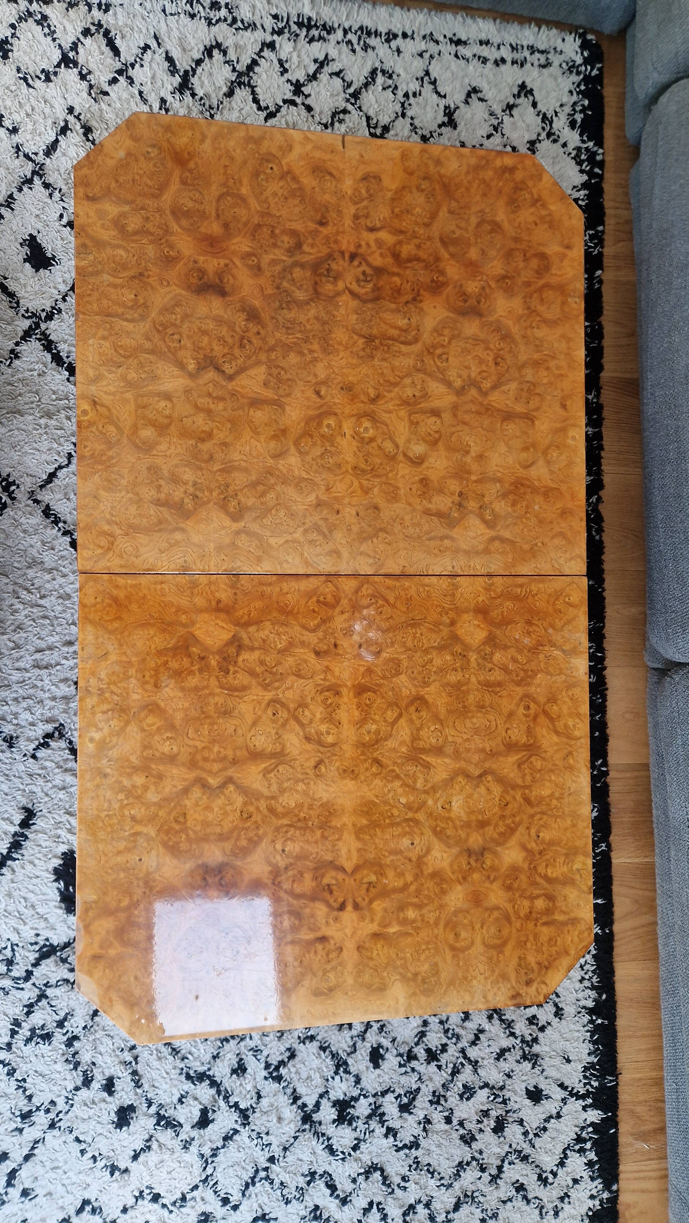 Elm burl coffee table, 1970