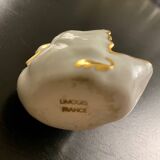 2 Limoges porcelain swan-shaped salt cellars