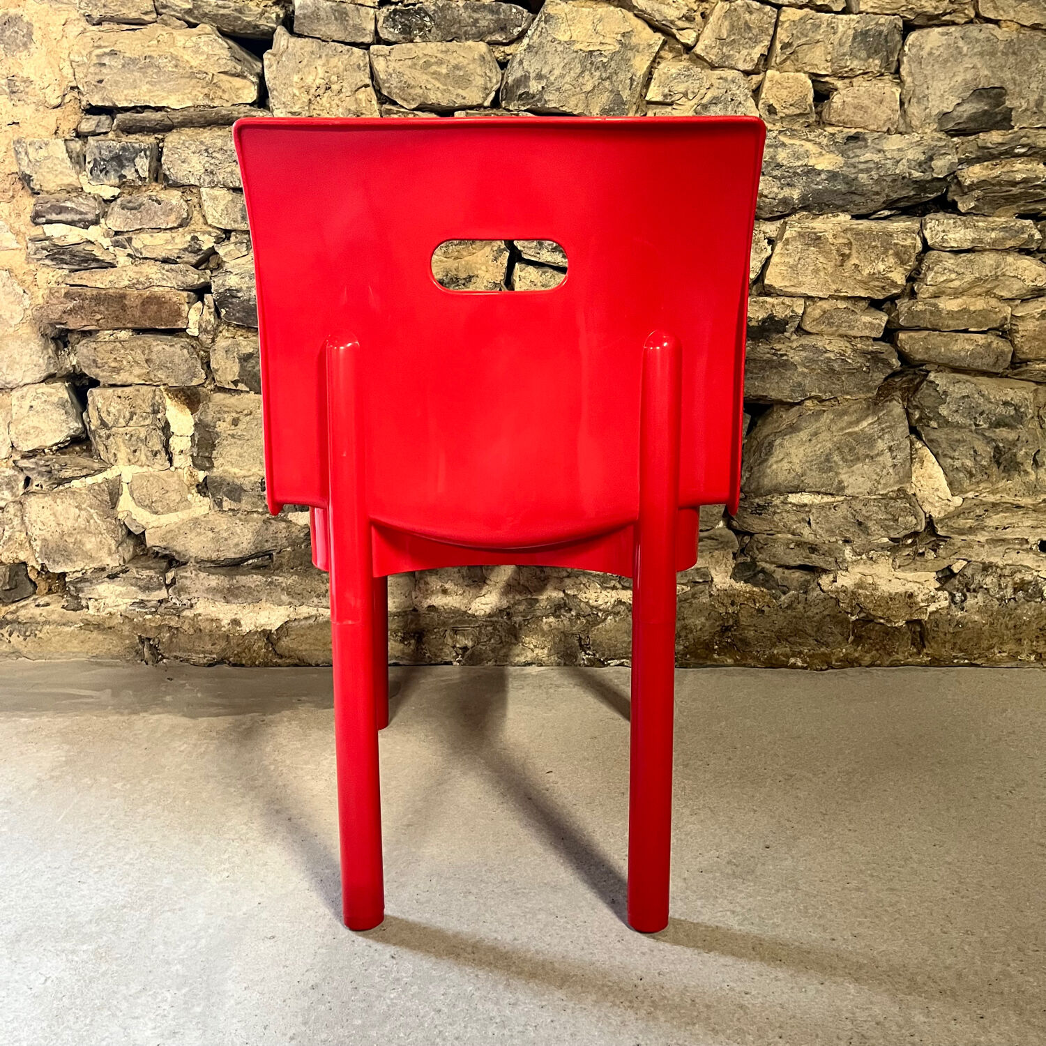 3 chaises 4870 par Anna Castelli Ferrieri pour Kartell