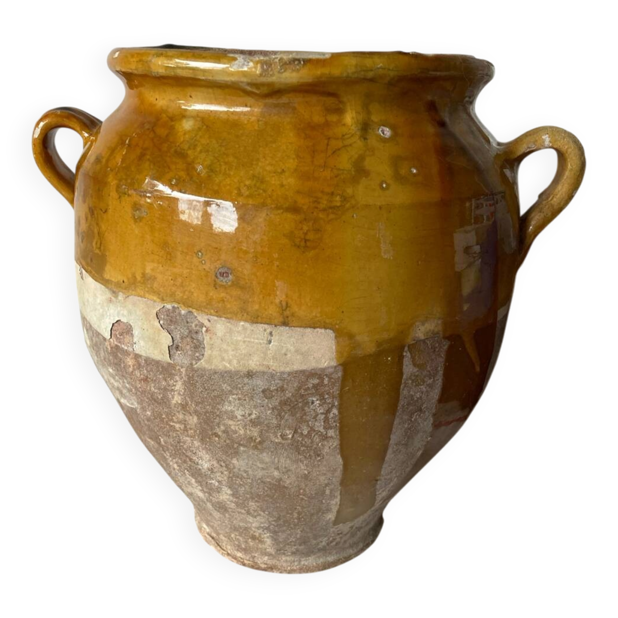 Large confit pot, salt cellar, late 19th century