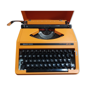 Vintage orange typewriter Silver Reed SR 20