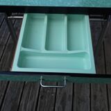 Formica and chrome-plated metal table