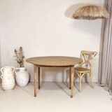 Restored solid oak round table