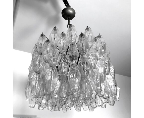 Carlo Scarpa For Venini Poliedri Glass Chandelier Italy 1960s Selency Carlo Scarpa For Venini Poliedri Glass, Carlo Scarpa Venini Chandelier
