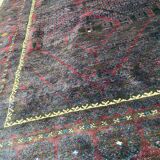 Handmade handmade Afghan Belutch vintage carpet 122x206 cm