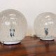 Pair of design mid century artglass Table Lamps, 1980s - Czechoslovakia