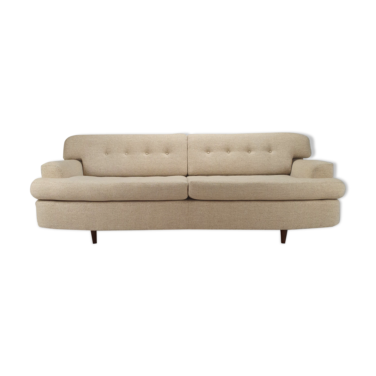 Mid century 2,5 seat sofa with original wool upholstery, 1950s