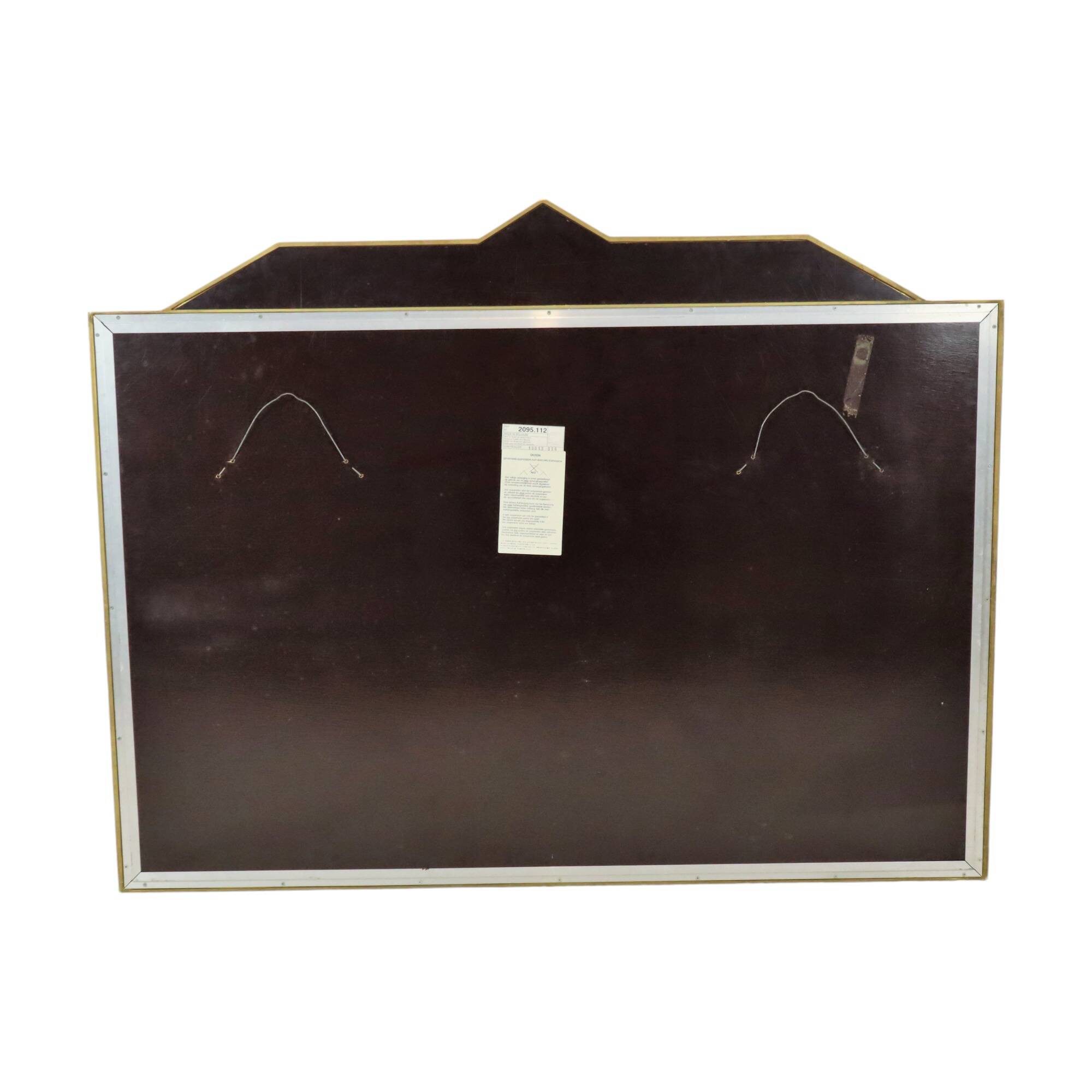 Large Deknudt XL faceted mirror, Hollywood Regency design
