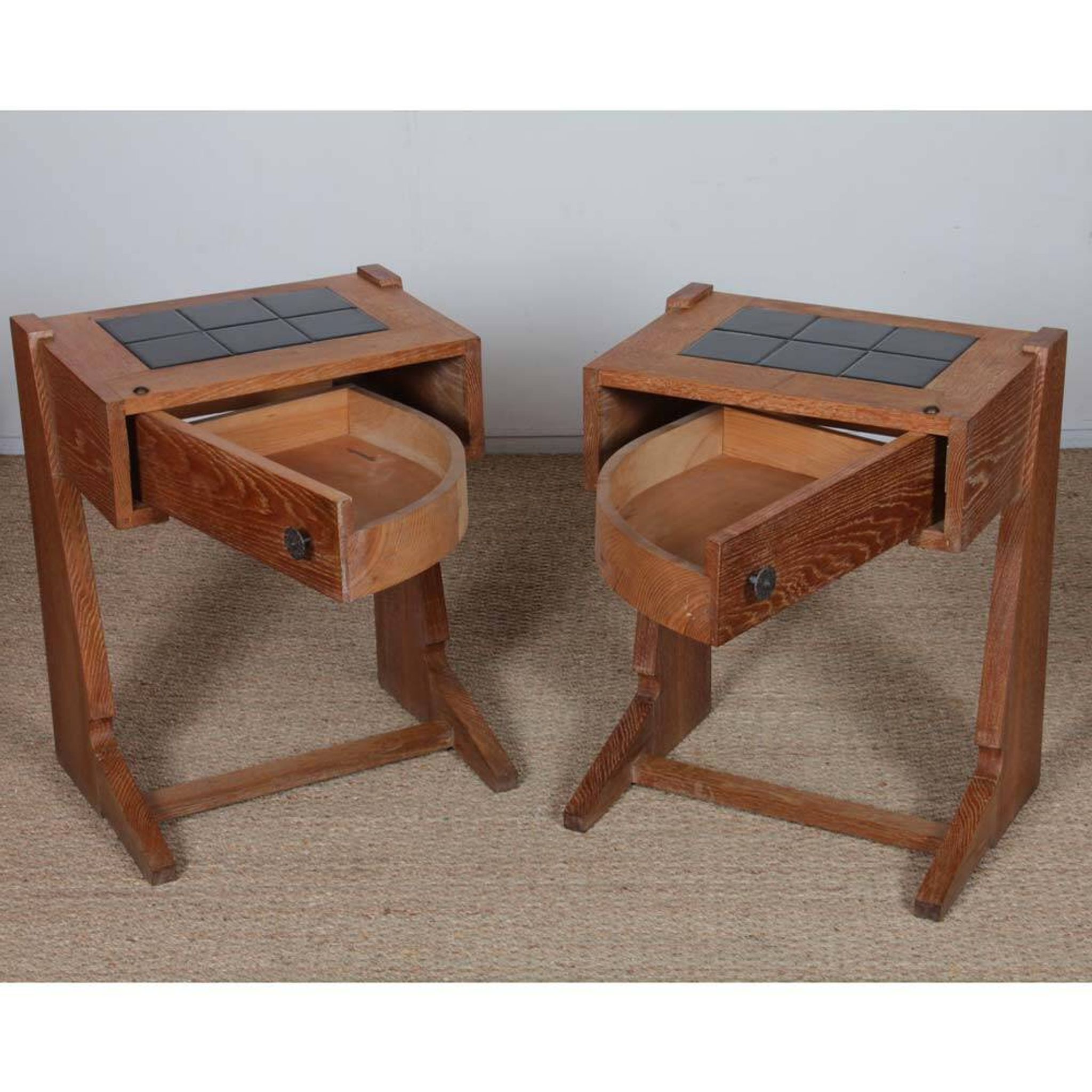 Pair of bedside tables, 1960