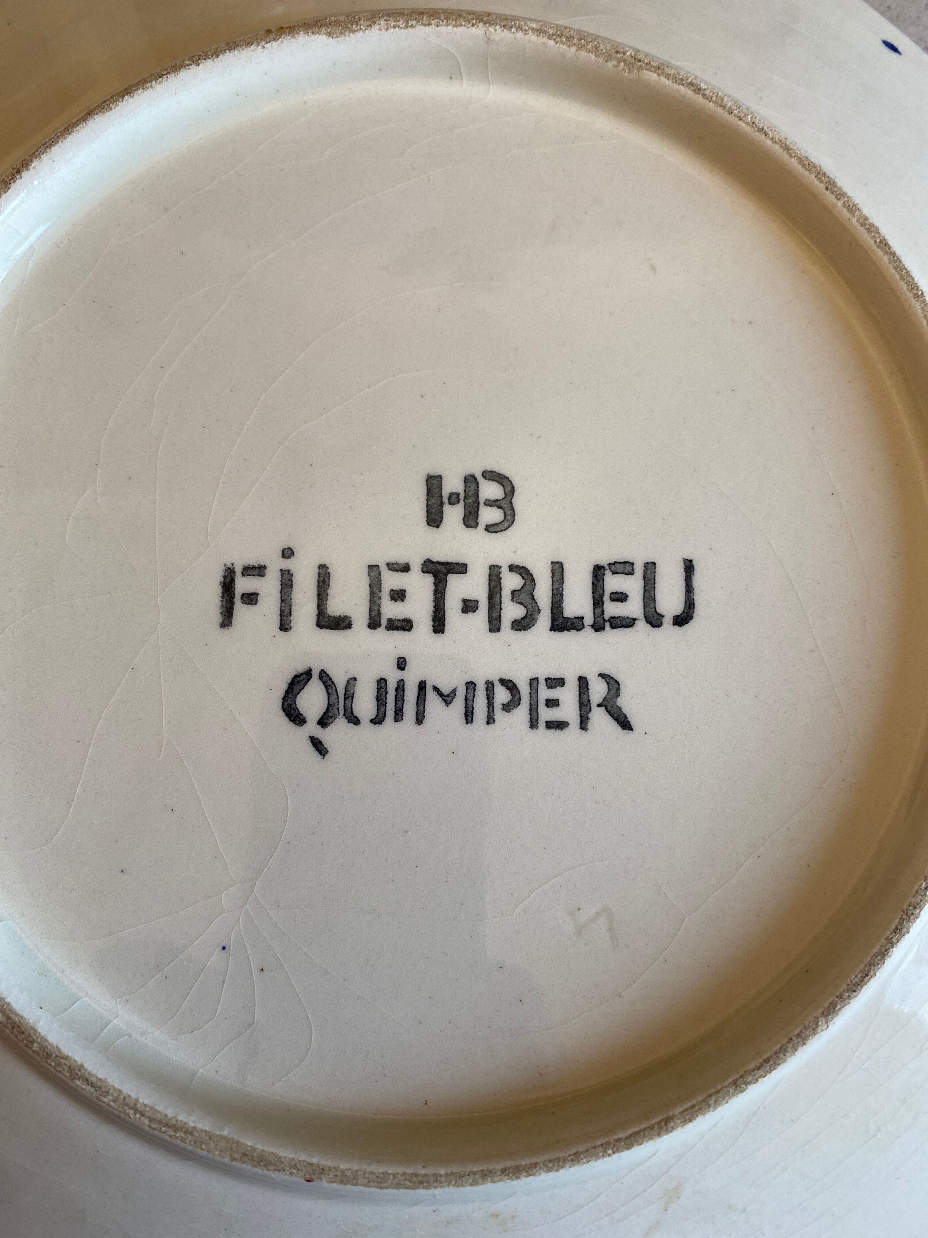 Vintage HB Quimper dish