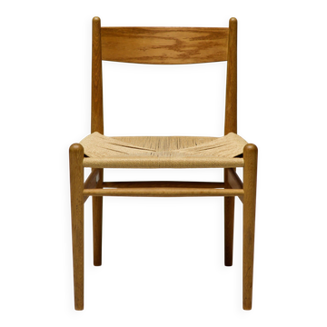 Chaise de salle à manger CH36, assorties, en chêne traité à la savon par Hans J. Wegner pour Carl Hansen.