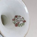 Compotier en terre de fer polychrome modèle «Guirlandes» de la manufacture Onnaing